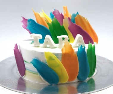 Brushstroke Cake