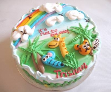 Safari Animal Cake