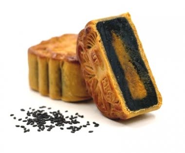 Baked Skin Black Sesame Pumpkin Mooncake