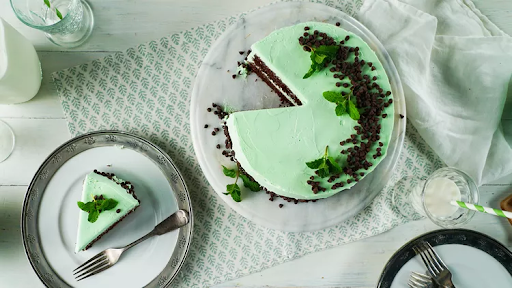 Mother's Day Cake - Mint Chocolate Chip Cake