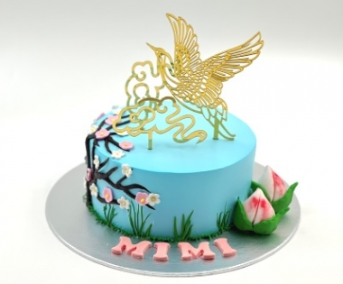 Longevity Cakes Singapore - Soaring Crane