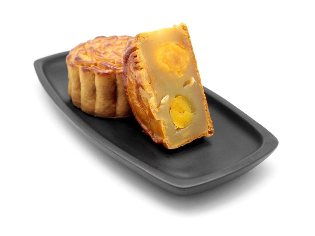 double yolk mooncakes