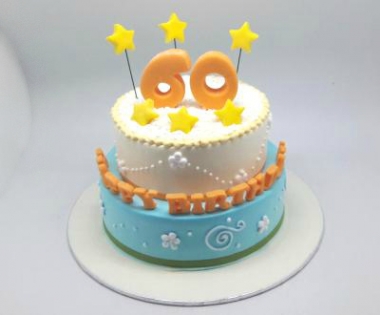 milestone celebration cake design