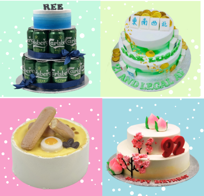nostalgic birthday cake designs