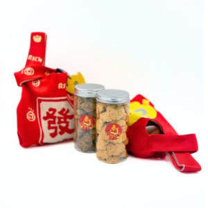 CNY Goodies Hamper - 万事如意 Huat Huat Knit Bag