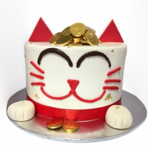 Cute Animal & Character Cakes: Fortune Meow Tumbler Cake