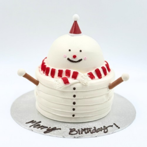 Festive & Lucky Cute Cakes: Christmas Snowman Tumbler Cake