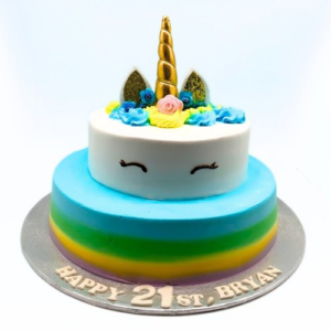 Magical & Fantasy Cute Cakes: Unicorn 2-Tier Cake