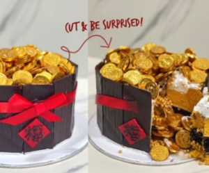 a 3d pot of gold cake
