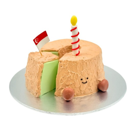 cream cake with Jellycat face