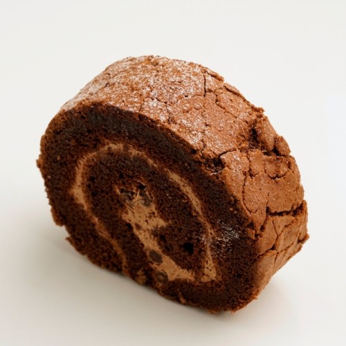 a slice of chewy milo cake