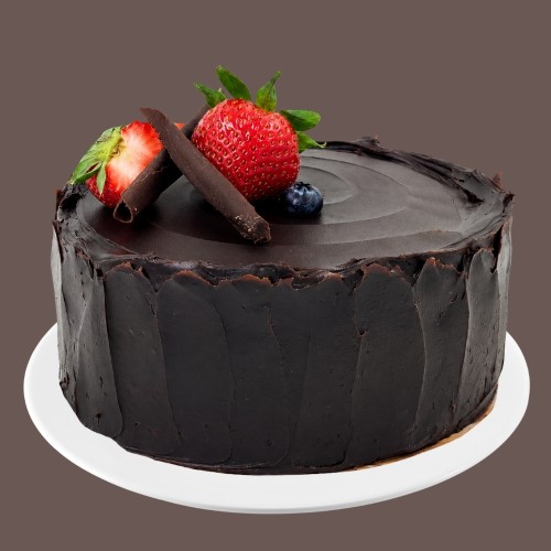 a triple layer chocolate cake